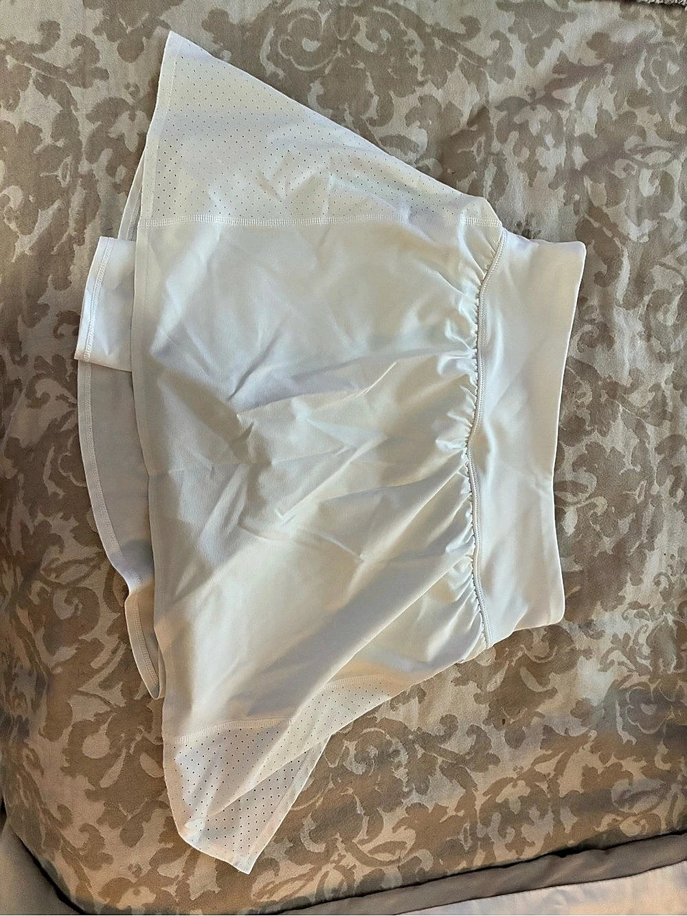 Spanx white tennis skirt